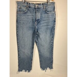 We The Free Jeans Womens 31 Distressed Denim Boho Free People
